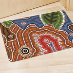 Australian Aboriginal Art Print Polyester Doormat