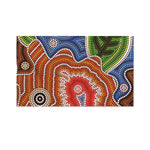 Australian Aboriginal Art Print Polyester Flag