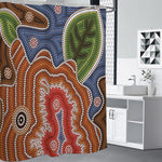 Australian Aboriginal Art Print Premium Shower Curtain