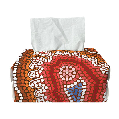 Australian Aboriginal Art Print Rectangle Tissue Box Cover