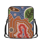 Australian Aboriginal Art Print Rectangular Crossbody Bag