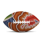 Australian Aboriginal Art Print Rugby Ball