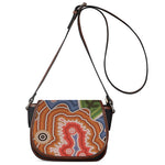 Australian Aboriginal Art Print Saddle Bag