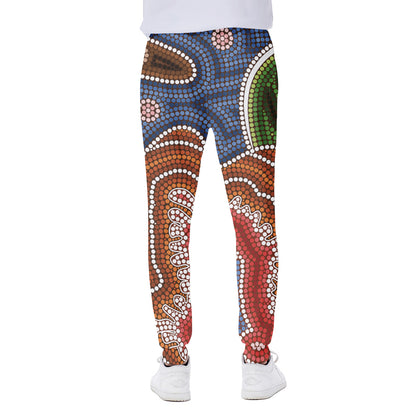 Australian Aboriginal Art Print Scuba Joggers