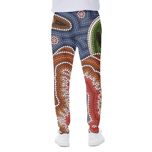 Australian Aboriginal Art Print Scuba Joggers