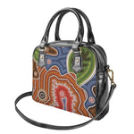 Australian Aboriginal Art Print Shoulder Handbag