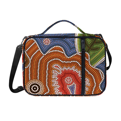 Australian Aboriginal Art Print Shoulder Strap Bible Bag