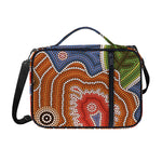 Australian Aboriginal Art Print Shoulder Strap Bible Bag