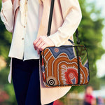Australian Aboriginal Art Print Shoulder Strap Bible Bag