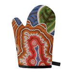 Australian Aboriginal Art Print Single Oven Mitt