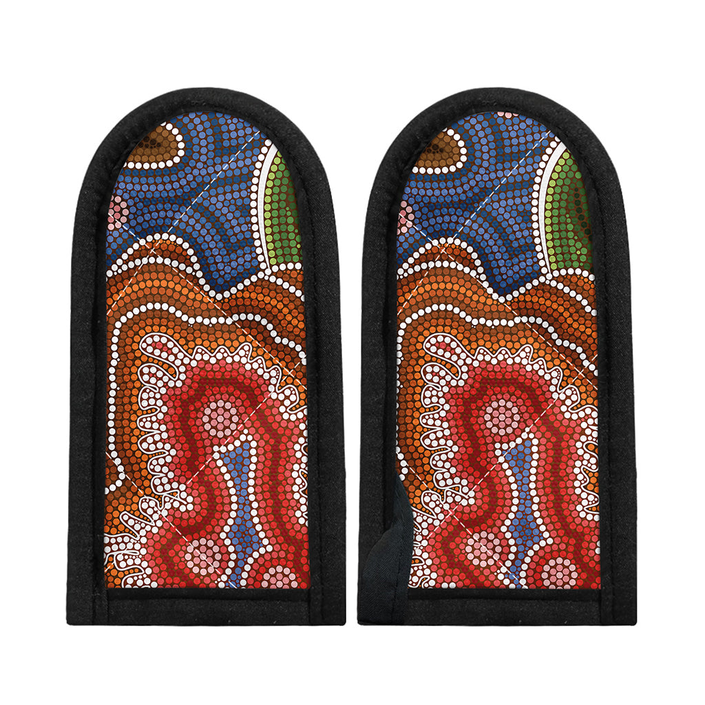 Australian Aboriginal Art Print Skillet Handle Cover