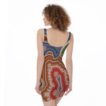 Australian Aboriginal Art Print Sleeveless Bodycon Dress