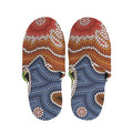 Australian Aboriginal Art Print Slippers