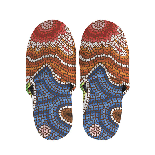 Australian Aboriginal Art Print Slippers