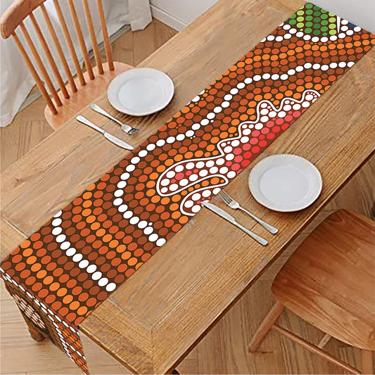 Australian Aboriginal Art Print Table Runner