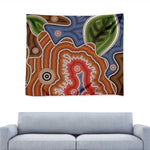 Australian Aboriginal Art Print Tapestry