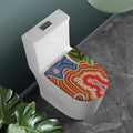 Australian Aboriginal Art Print Toilet Lid Cover