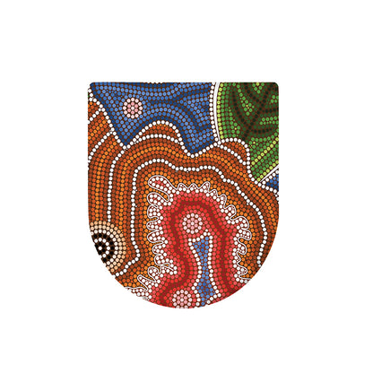 Australian Aboriginal Art Print Toilet Lid Cover