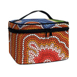 Australian Aboriginal Art Print Travel Makeup Bag