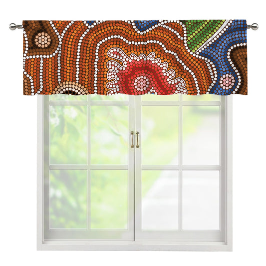 Australian Aboriginal Art Print Window Valance