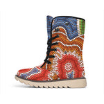 Australian Aboriginal Art Print Winter Boots