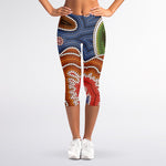 Australian Aboriginal Art Print Women's Capri Leggings
