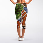 Australian Aboriginal Art Print Women's Capri Leggings