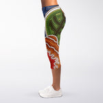 Australian Aboriginal Art Print Women's Capri Leggings
