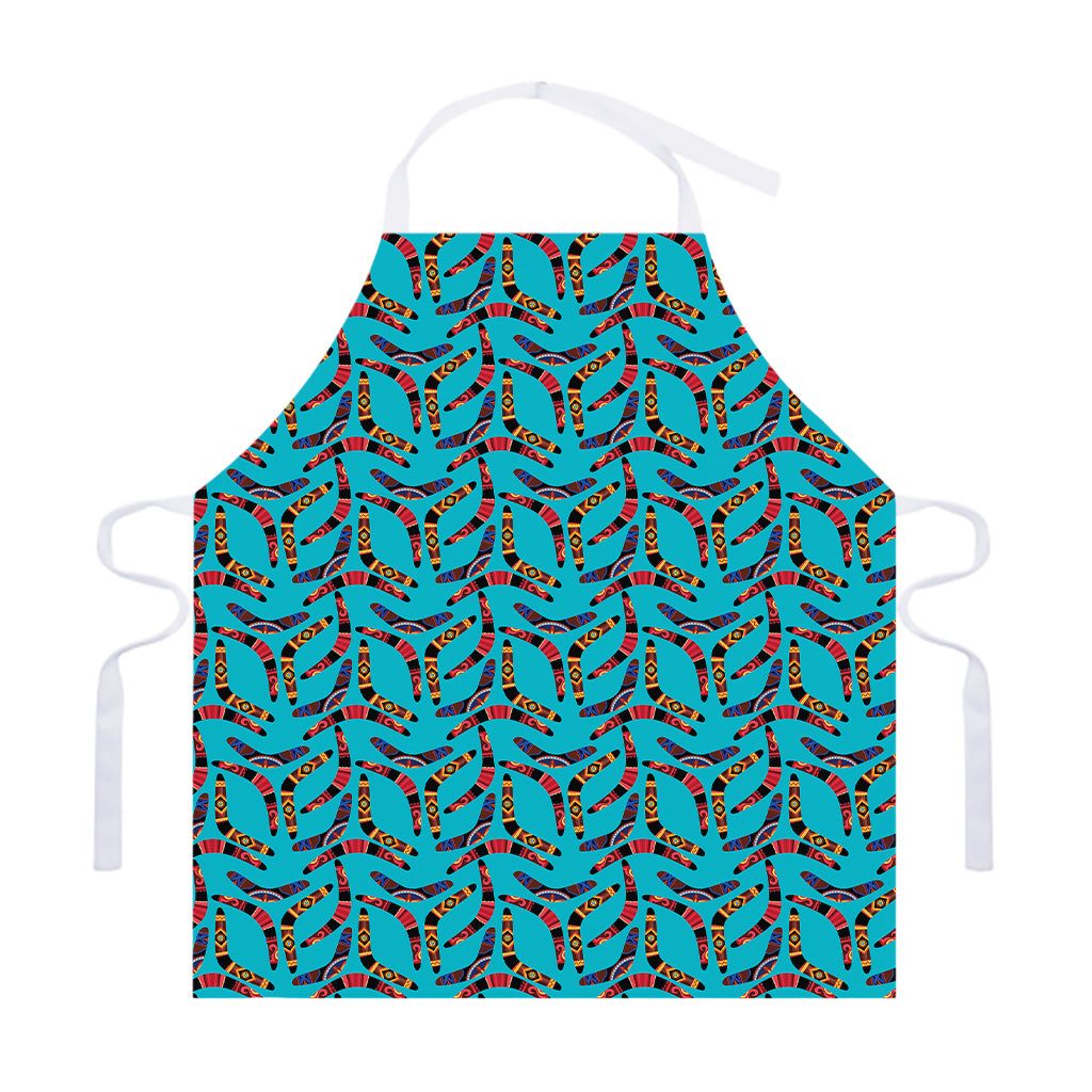 Australian Aboriginal Boomerang Print Adjustable Apron