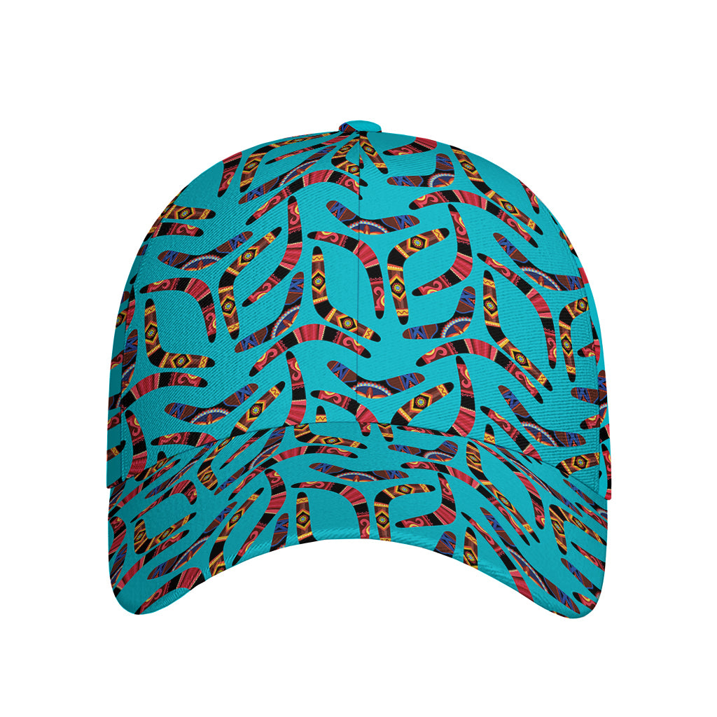 Australian Aboriginal Boomerang Print Baseball Cap