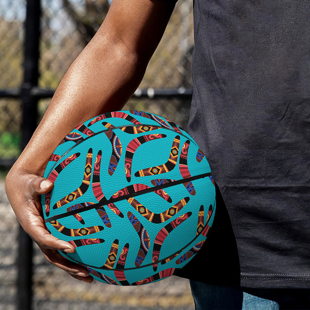 Australian Aboriginal Boomerang Print Basketball
