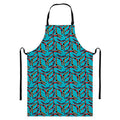 Australian Aboriginal Boomerang Print Bib Apron With Pocket