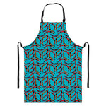 Australian Aboriginal Boomerang Print Bib Apron With Pocket