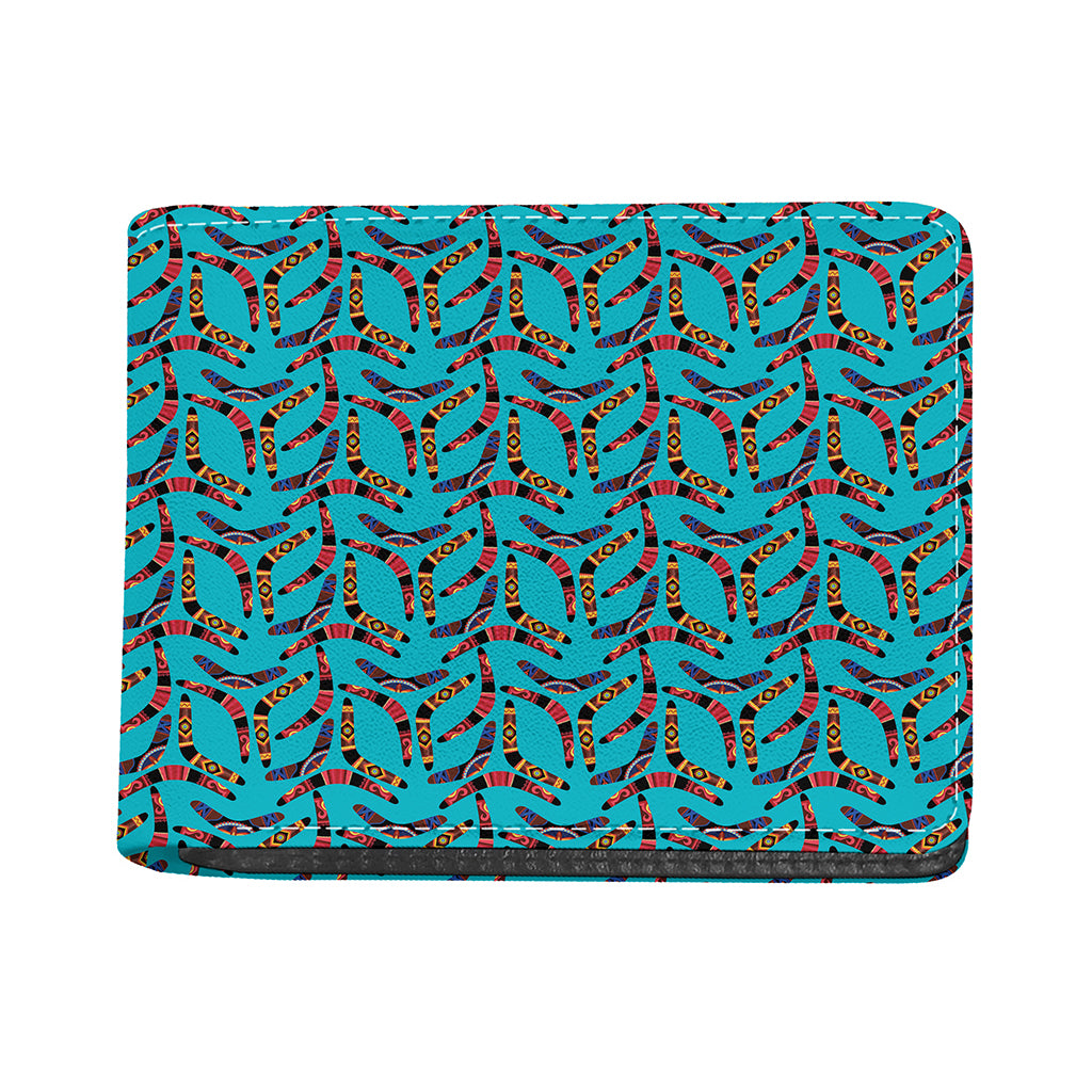 Australian Aboriginal Boomerang Print Bifold Wallet