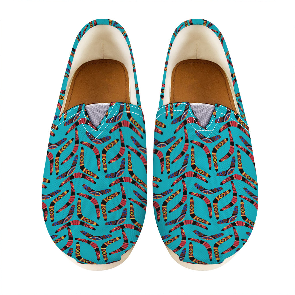 Australian Aboriginal Boomerang Print Casual Shoes