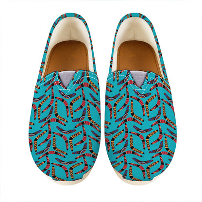 Australian Aboriginal Boomerang Print Casual Shoes