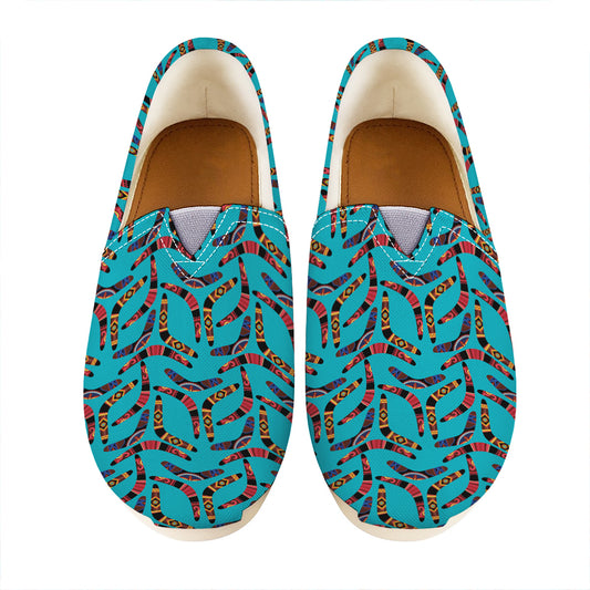 Australian Aboriginal Boomerang Print Casual Shoes