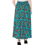 Australian Aboriginal Boomerang Print Chiffon Maxi Skirt