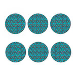 Australian Aboriginal Boomerang Print Coaster Set