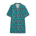 Australian Aboriginal Boomerang Print Cotton Hawaiian Shirt