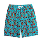 Australian Aboriginal Boomerang Print Cotton Shorts