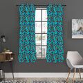 Australian Aboriginal Boomerang Print Grommet Curtain Panels