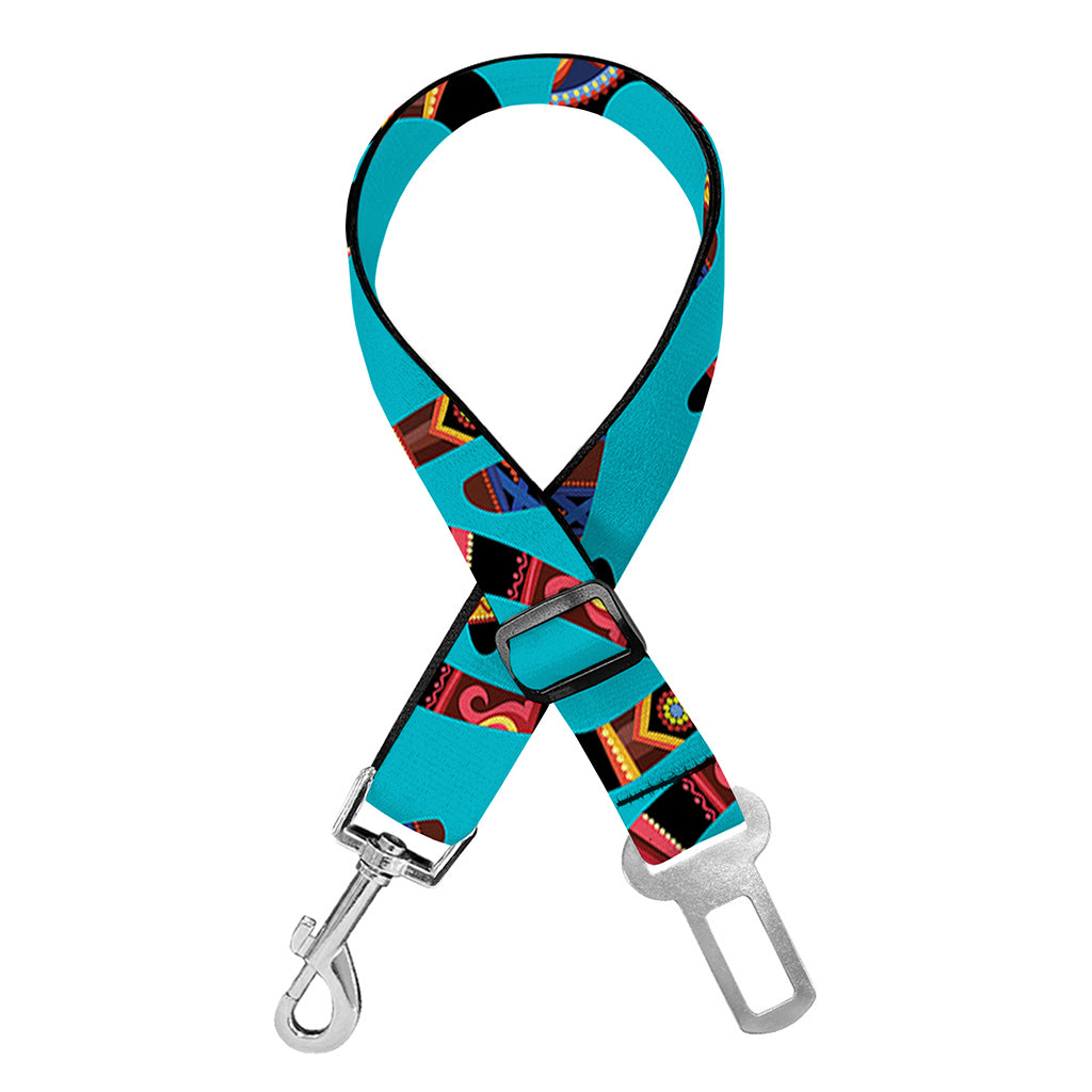 Australian Aboriginal Boomerang Print Dog Seat Belt