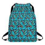 Australian Aboriginal Boomerang Print Drawstring Backpack
