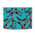 Australian Aboriginal Boomerang Print Drum Lamp Shade