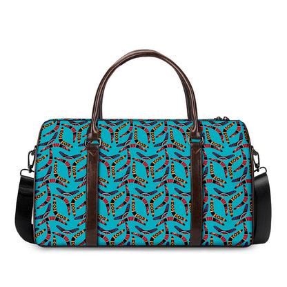 Australian Aboriginal Boomerang Print Duffle Bag
