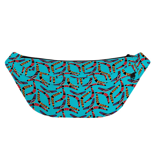 Australian Aboriginal Boomerang Print Fanny Pack