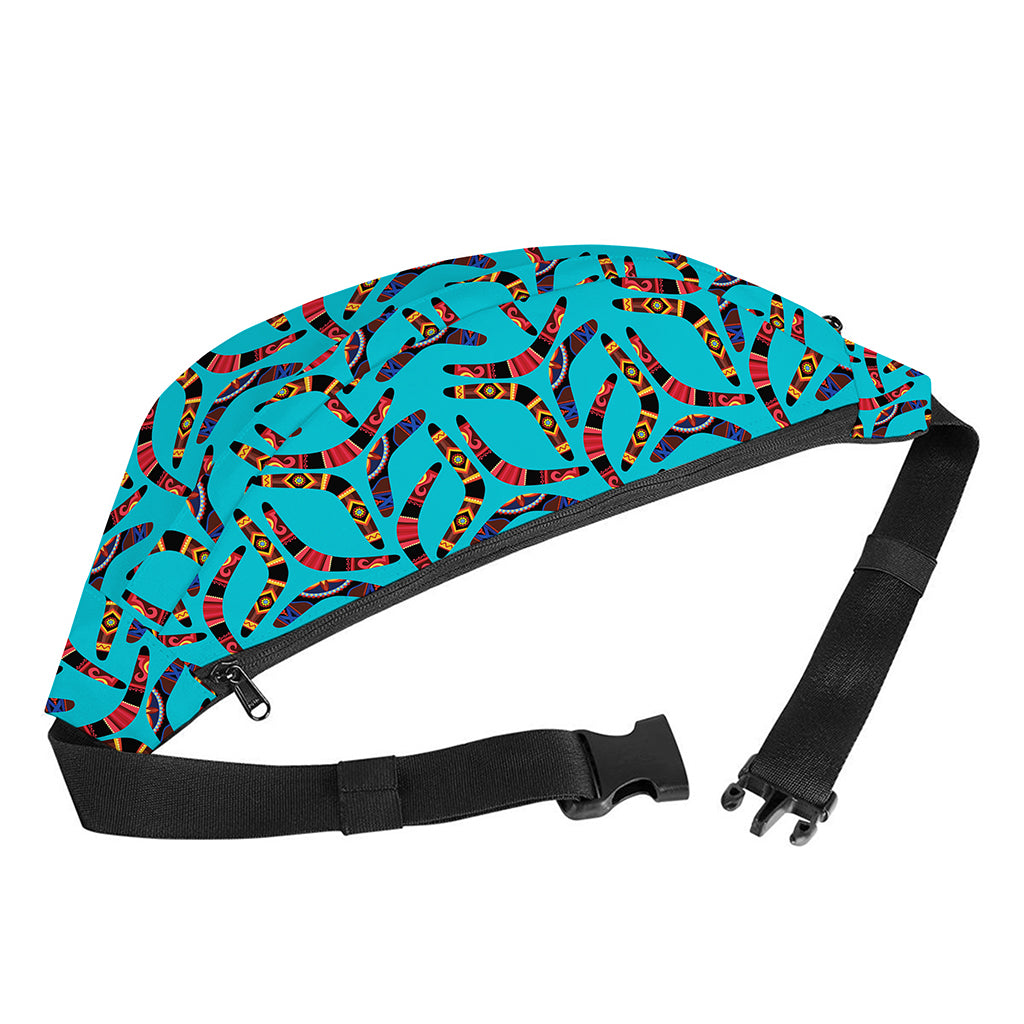 Australian Aboriginal Boomerang Print Fanny Pack