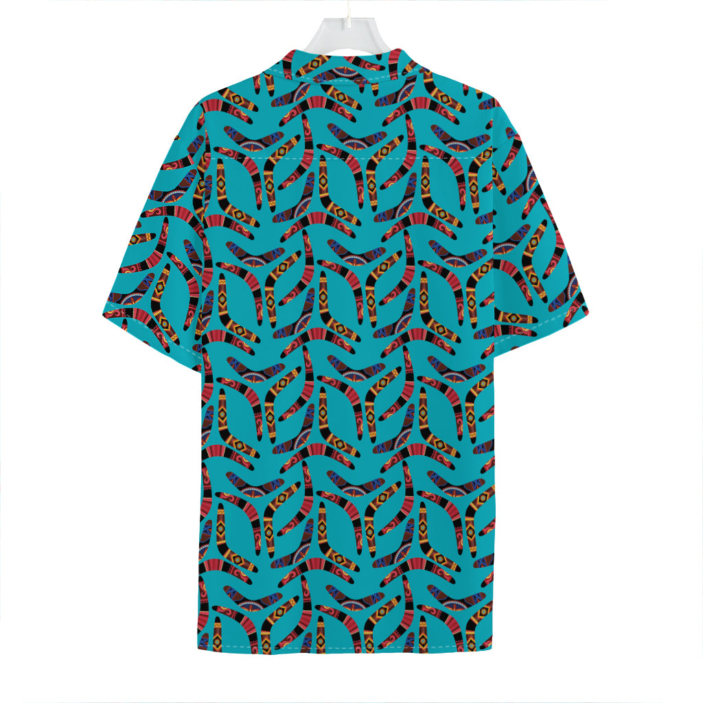 Australian Aboriginal Boomerang Print Hawaiian Shirt