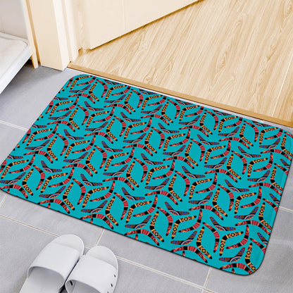 Australian Aboriginal Boomerang Print Indoor Door Mat